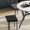 Image 7: Small Kitchen Table with Black Steel Legs, Dining Table