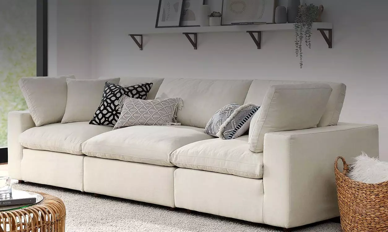 Revitalize a 3-, 5- or 7-Seat Sofa with Free Rug and Fabric Protection