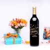 Image 3: Personalized Birthday Gift - Custom Etched Wine Bottle