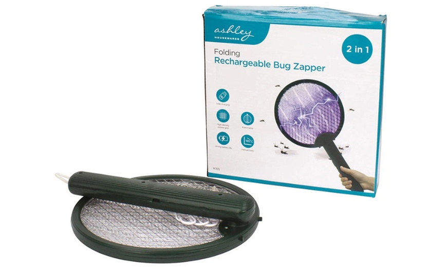 Image 1: Folding Rechargeable Bug Zapper