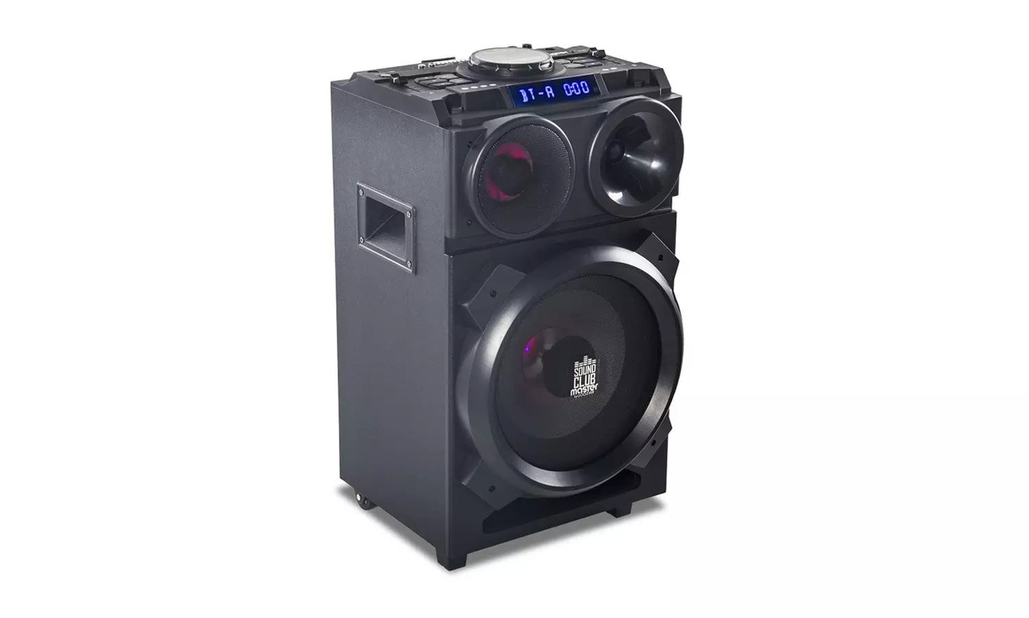 GoClever mobiler Lautsprecher 100W mit Akku, LED, DJ Mixer, Karaokefunktion - Primary Image