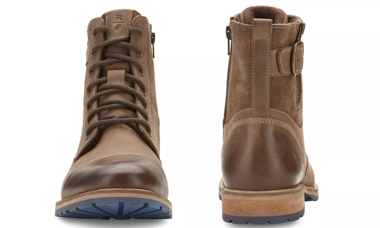 Reserved Men's Kenton Leather High-Top Boot - Second Medium