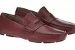 Ferragamo Men's Designer Leather Loafers | Penny Style Slip-Ons - Second Medium