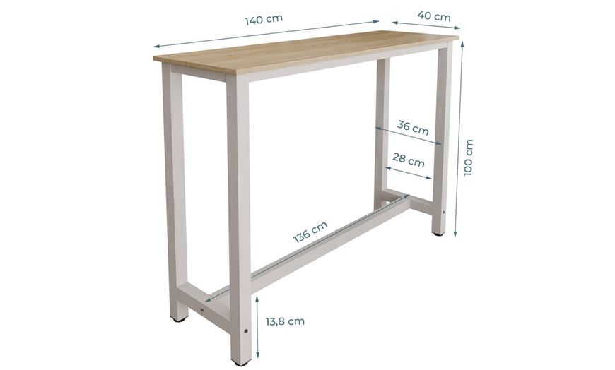 Image 14: Mesa alta, práctica y estética para espacios pequeños