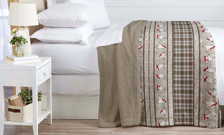 Image 18: Manta Sherpa suave y cálida