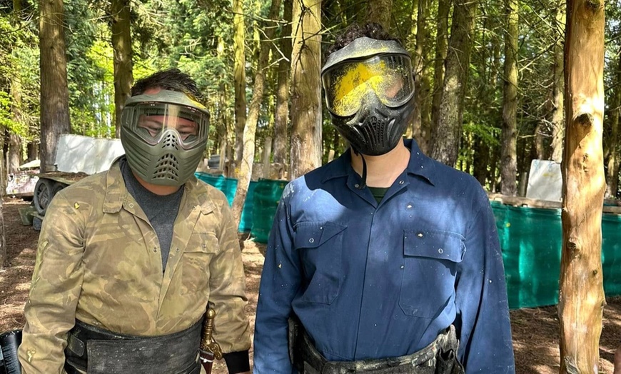 Image 9: Half-Day Paintball- Groups of 5, 10, or 15 with 100 Paintballs Each!