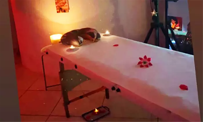 Massage relaxant avec beauté des mains ou soin du visage