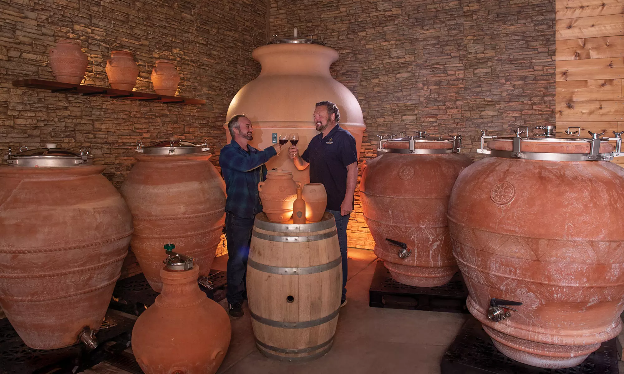Behind the Scenes Wine Tour of our Amphorae Room for One or Two