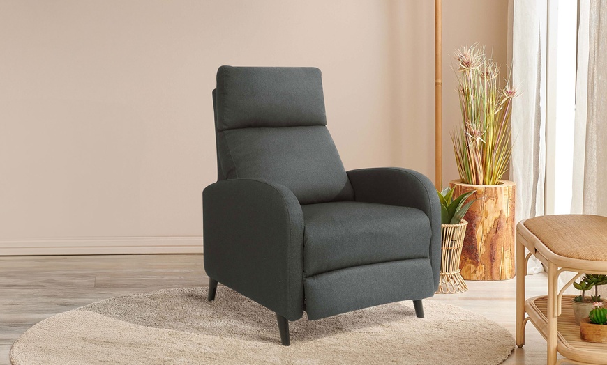 Image 5: Cariz Fabric Recliner Chair