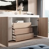 Image 2: Aparador de diseño moderno con múltiples cajones y puertas