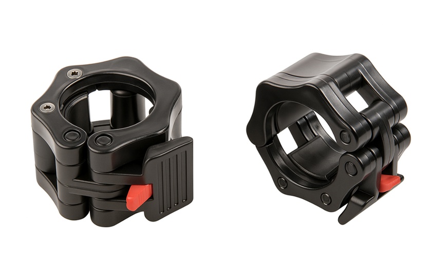 Image 2:  Black Olympic Barbell Collars