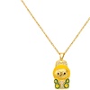 Image 12: Stanley - BTS x Labubu Gold Enamel Pendant Necklace