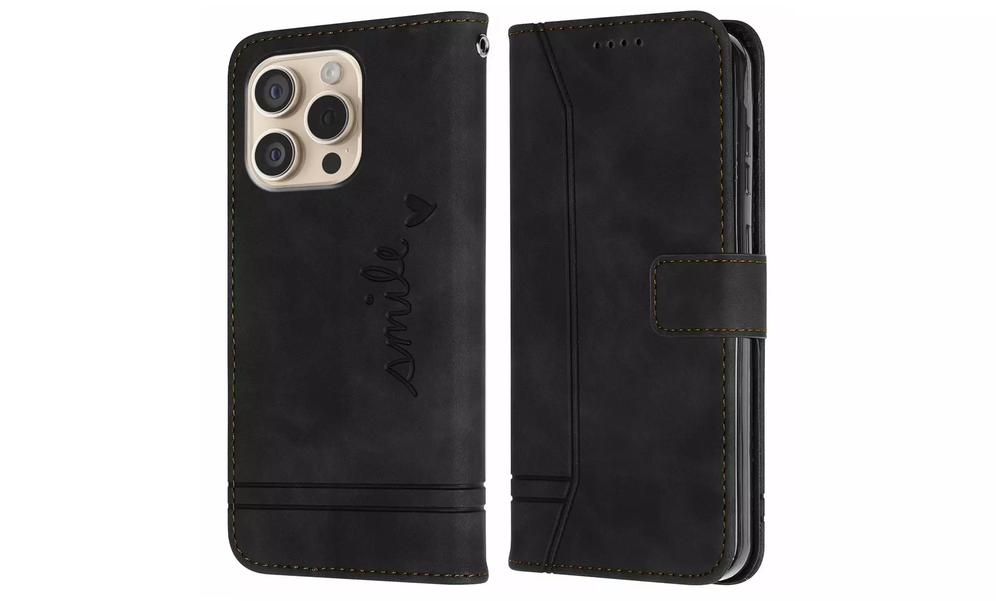 iPhone 16 iPhone 16 Pro Max Case Flip Leather Wallet Stand Card RFID Cover