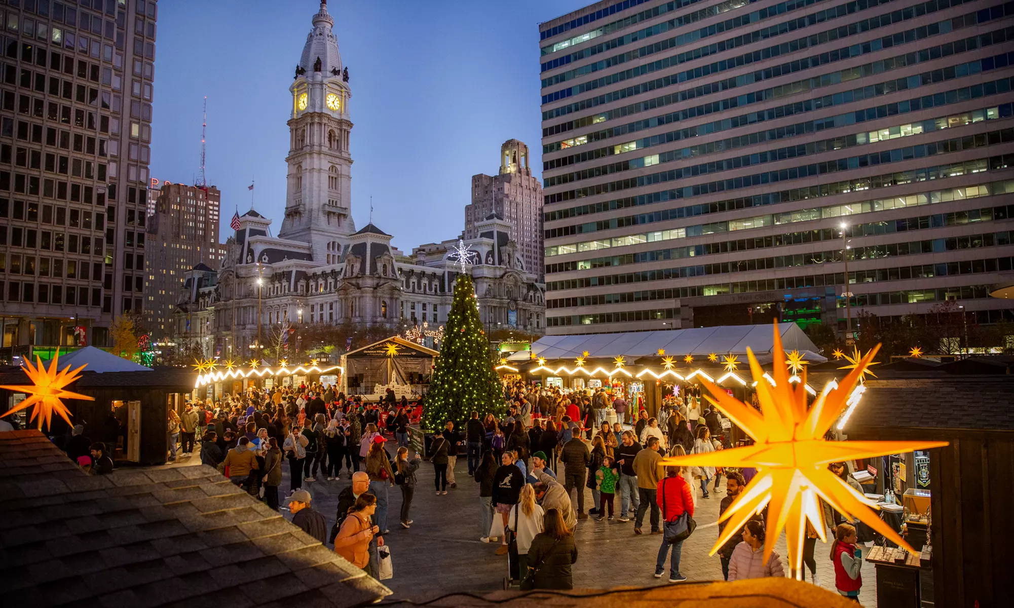 Food Festival at Christmas Village in Philadelphia
