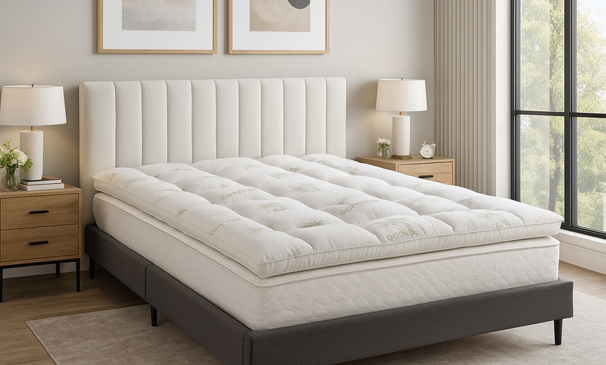 Image 1: Surmatelas Bamboo, 2 épaisseurs au choix, Sampur