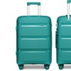Image 15: KONO Three-Piece PP Hard Shell Suitcases With TSA Lock