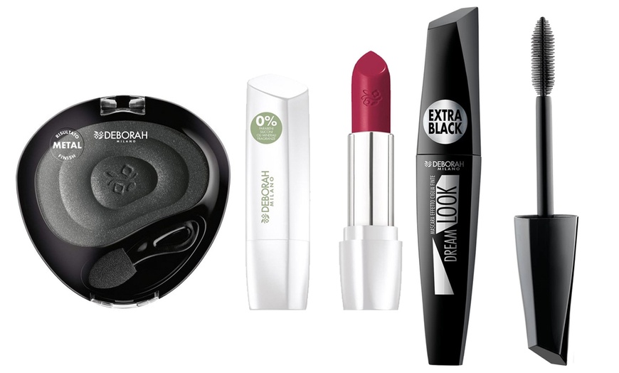 Image 9: Set di trucchi con rossetti, mascara, eyeliner e ombretti Deborah