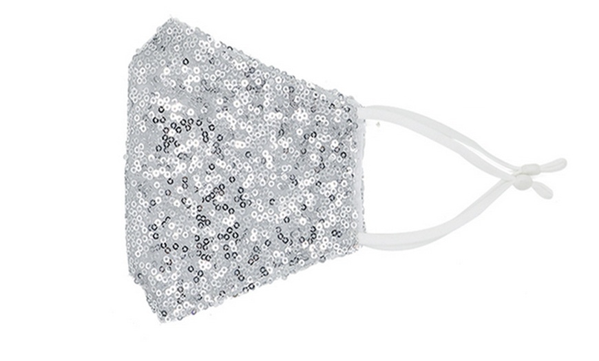 Image 10: Reusable Sequined Face Mask