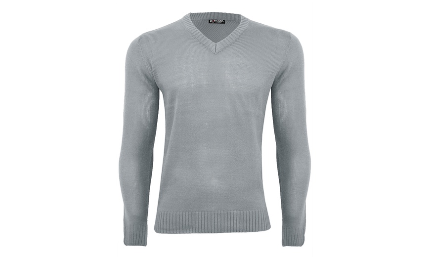 Image 4: Herren-Pullover mit V-Ausschnitt