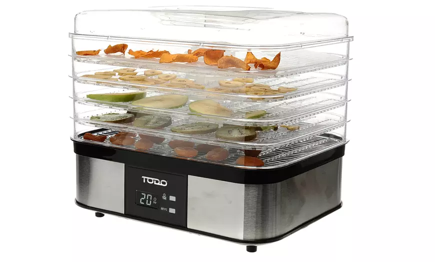 Image 6: TODO 250W Stainless Steel Food Dehydrator - XJ-13703 by Panatech 