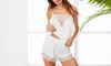 Women's Sexy Silk Satin Pajamas Sets Lace Trim Cami Tops Shorts Sleepwear