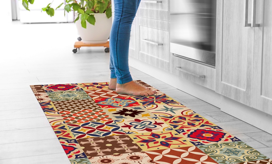 Image 21: Non-Slip Kitchen Runner Rug with Digital Print 