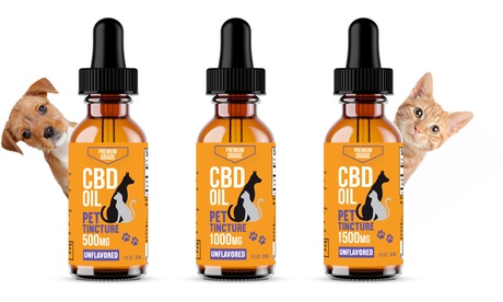 Premium CBD Oil for Dogs and Cats by Select Organics - (500mg-1500mg) 500mg Unflavored