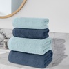 Image 1: Set de 4 serviettes de bain
