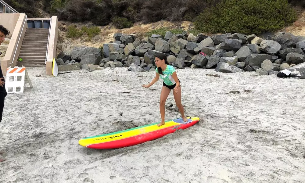 Catch Waves: 45-Minute Surf Lesson for 1 or 2 (Rental Board Included)