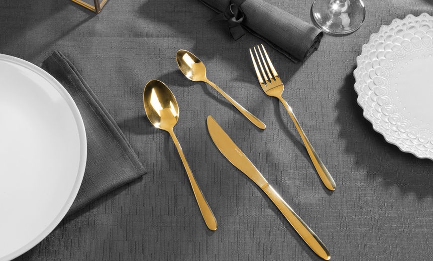 Image 4: Salter Gold-Plated Cutlery Set