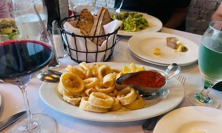 Monday-Wednesday: 1 Appetizer + 2 Pastas, Poultry, or Seafood Entrees + 2 Drinks  for 2 - Oliveta