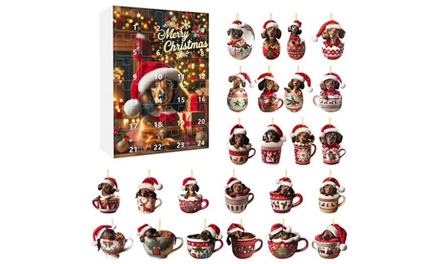 Image 4: Dachshund Pendant Countdown Calendar