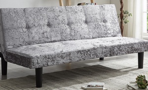 Crushed Velvet Chevalier Sofa Bed