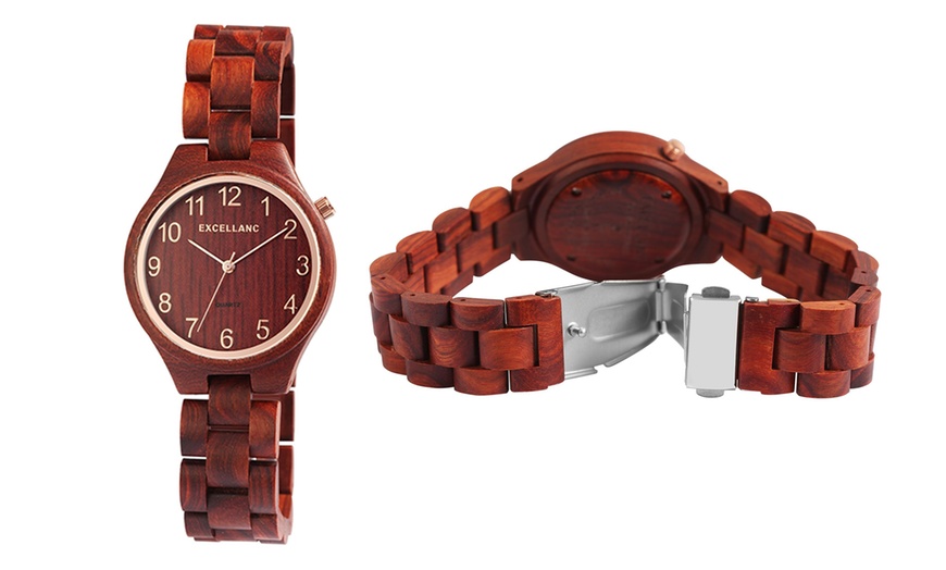Image 3: Montre-bracelet en bois Excellanc