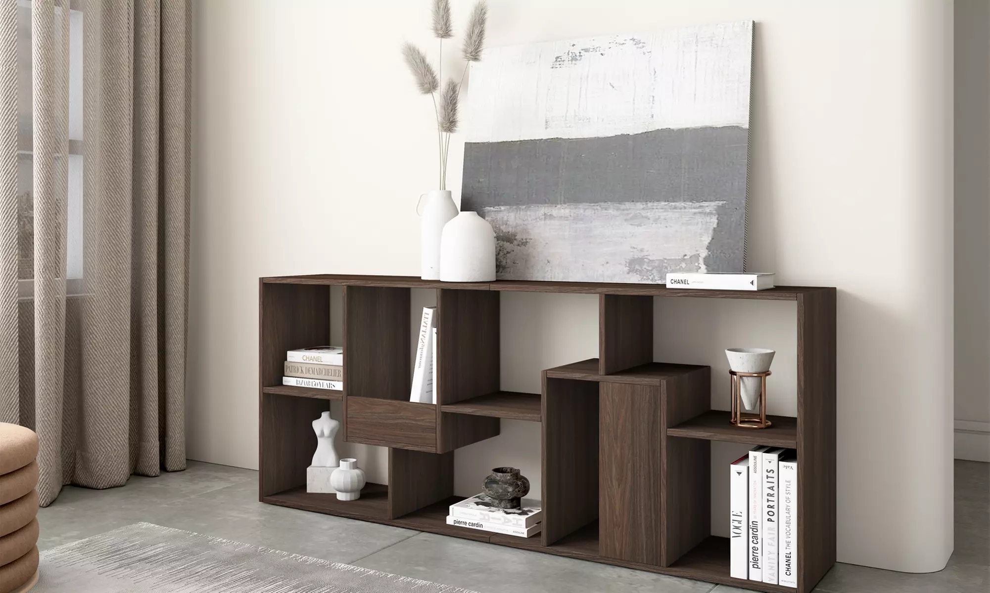 Estantería librería multiposición de diseño