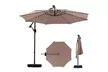 Costway 10 FT Solar Offset Hanging Umbrella with Base - Second Medium