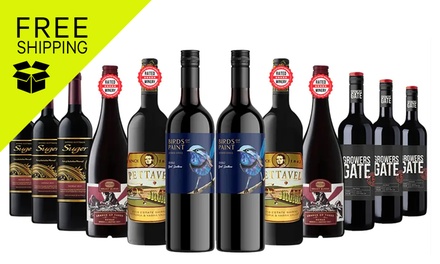 Crazy Shiraz Tasters Red Wine Mixed - 12 Bottles-DL-INCVSM-12P-NSW - Just Wines
