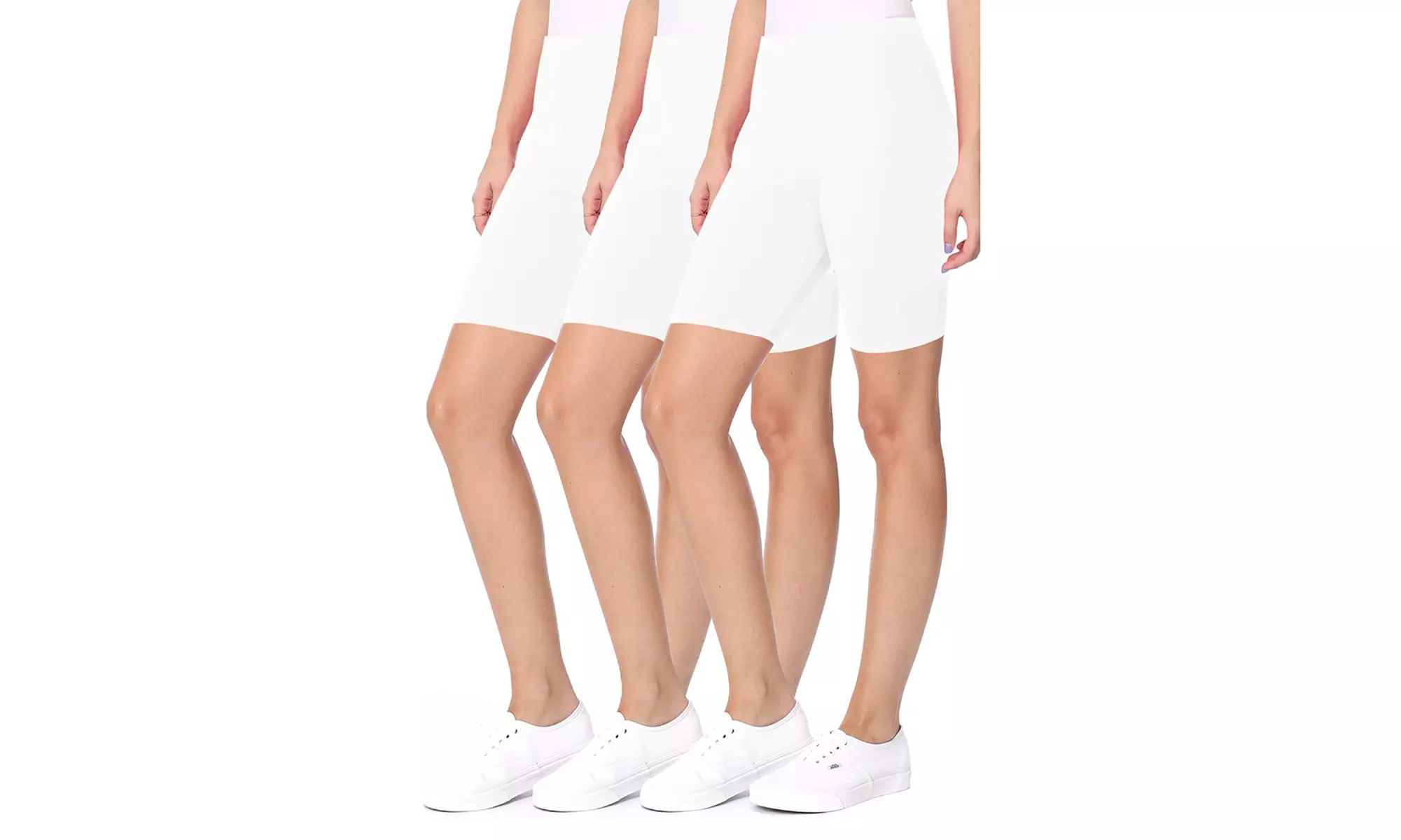 Women's Casual Seamless Elastic High Biker Shorts (Pack of 3)