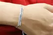925 Sterling Silver Adjustable Bracelet With Love Engravings - Multiple Options - Second Medium