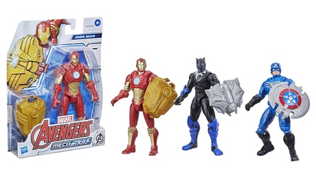 Marvel Unisex Kids Black Avengers Mech Strike 15Cm Action Figure: Panther