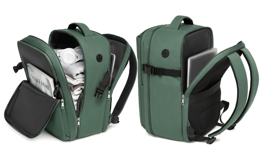 Image 15: Mochila de cabina con ribete rojo