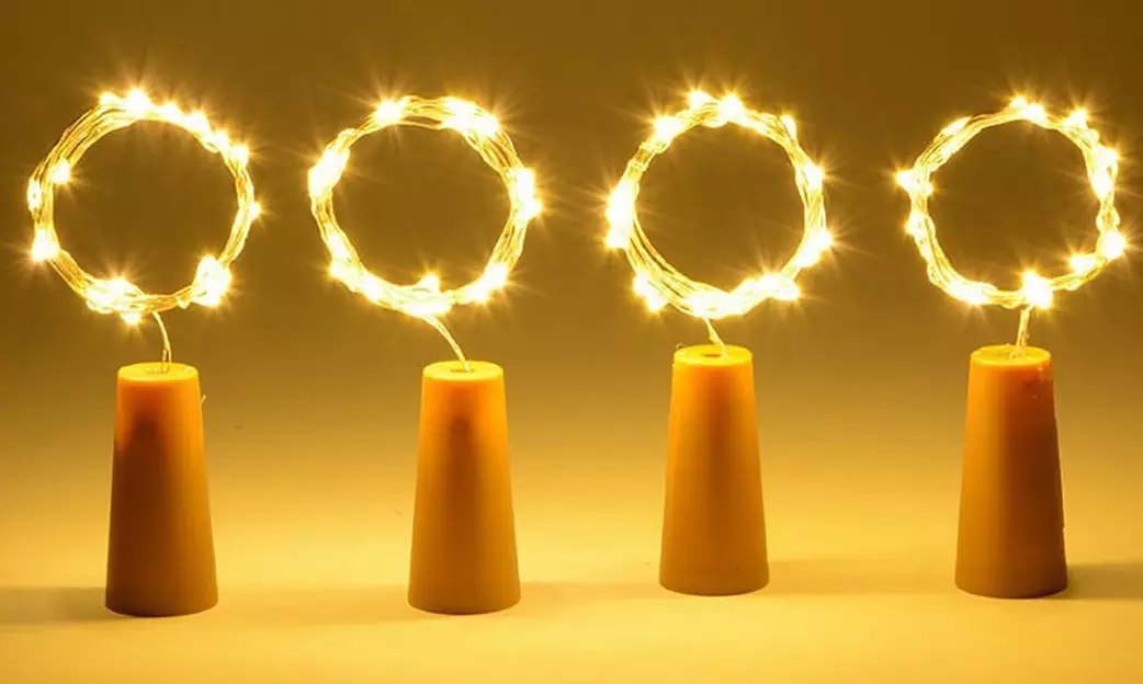 Lot de 6 ou 12 guirlandes LED à insérer dans des bouteilles de la marque Monaldy - Image 5