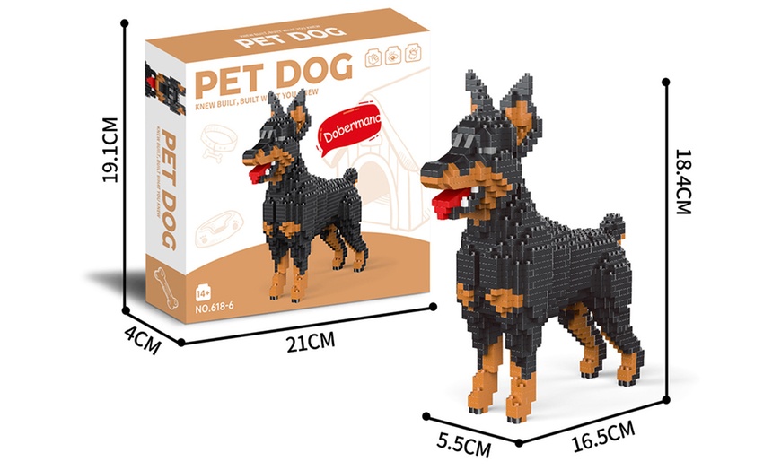 Image 6: Hund-Baustein-Set mit ca. 800 Teilen: Dachshund, Doberman oder Corgi