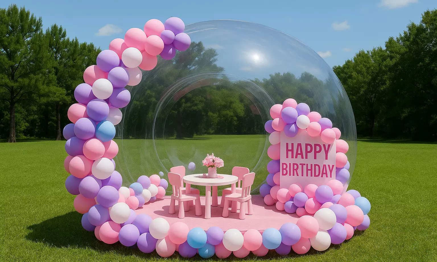 Experience a Magical Bubble Dome for a Full Day