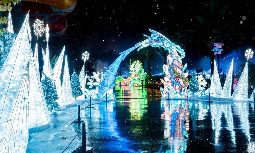 Image 2: Interactive Holiday Lights Experience at Dream Glow Festival