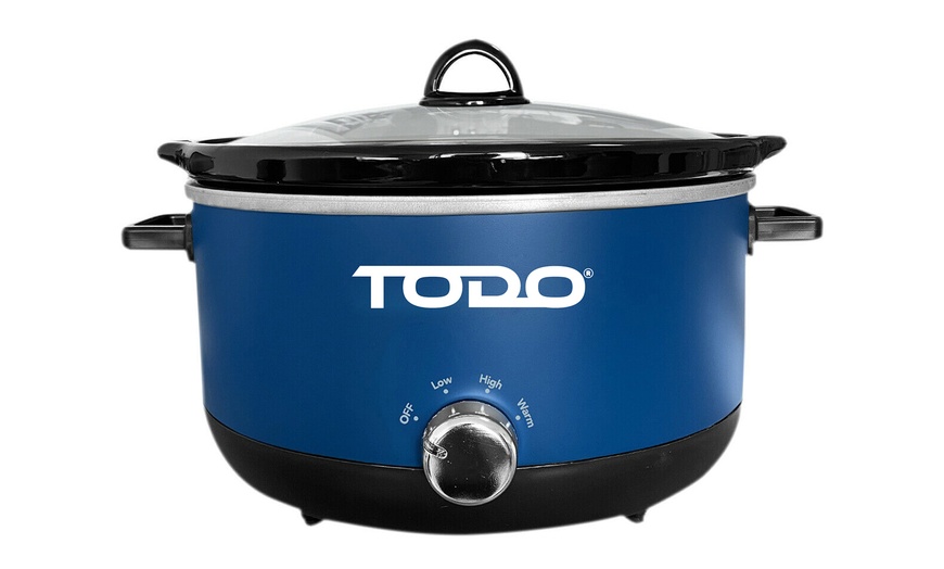 Image 7: TODO Steel, Slow or Rice Cooker w/ Ceramic Bowl/ Cup/ Tray