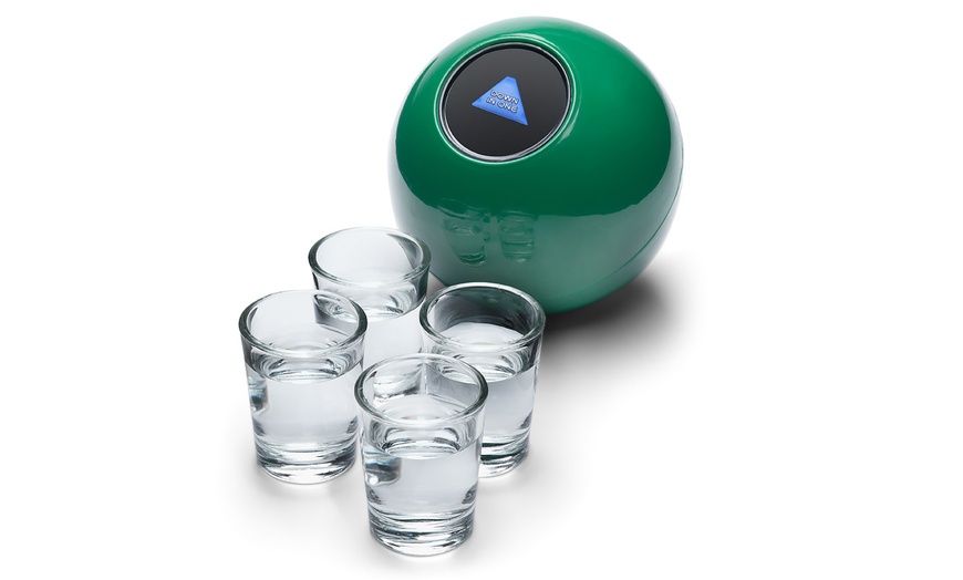 Image 2: Menkind Mystery 8 Ball Drinking Game including Four Shot Glasses