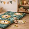 Image 1: Ensemble Tapis et Matelas de Sol en Coton pour Enfant