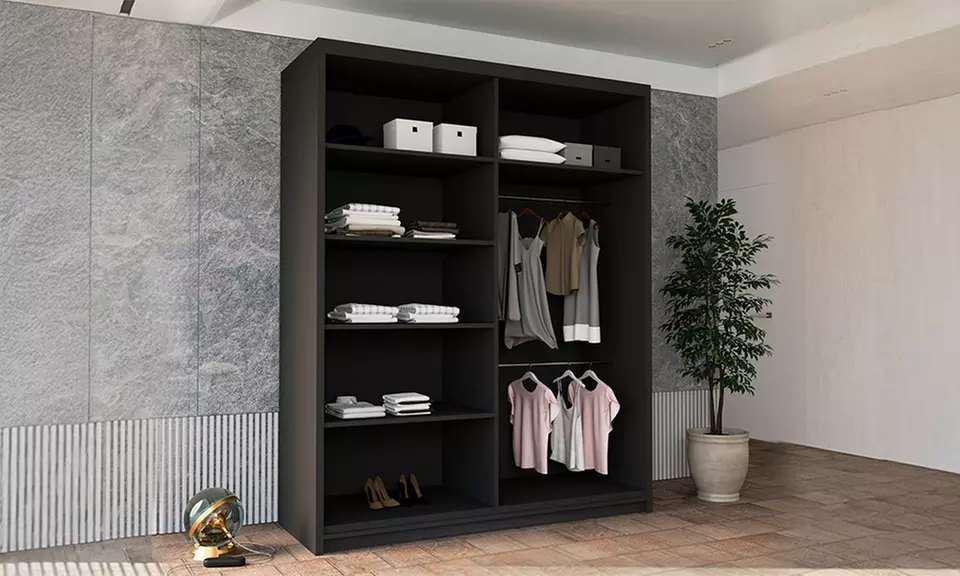 Slidingwardrobe4u Bali Sliding Wardrobe with Curved Mirror