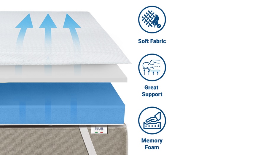 Image 7: Topper in memory foam